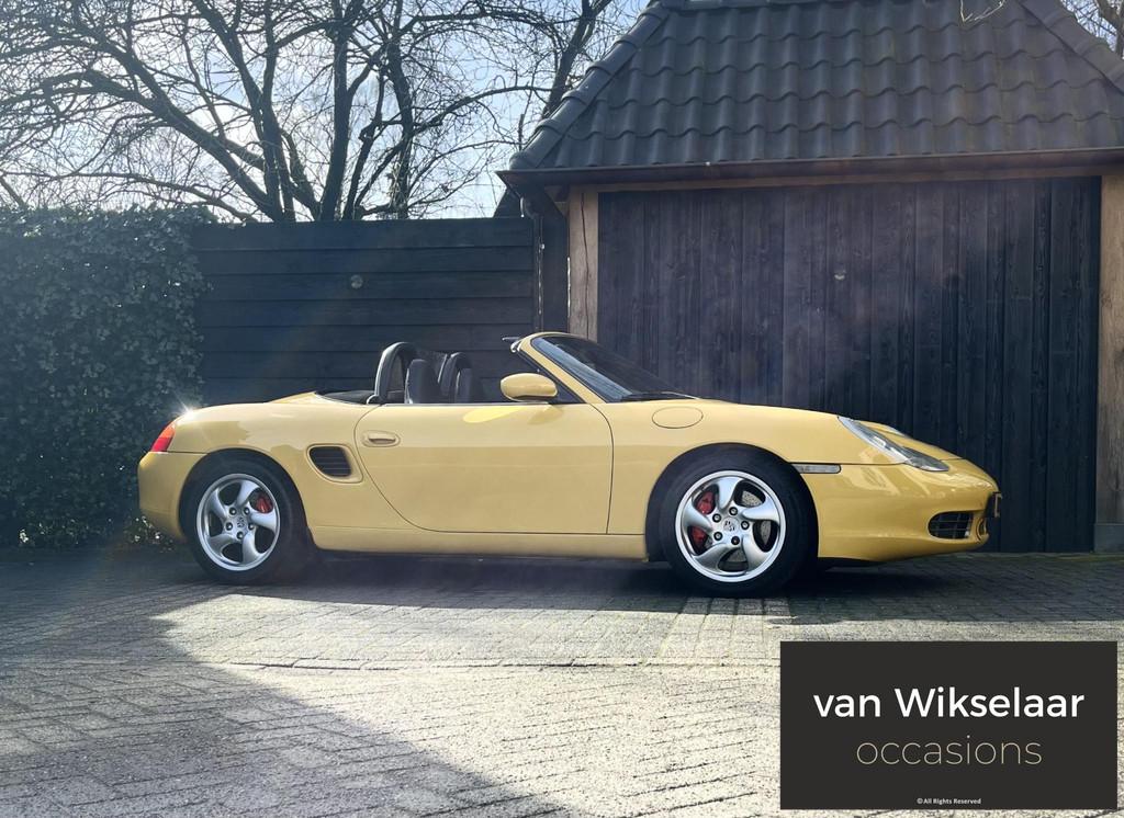 Porsche Boxster S 3.2 Tiptronic 2002 - LEDER / SPEED YELLOW, Automaat, Achterwielaandrijving, Gebruikt, Zwart