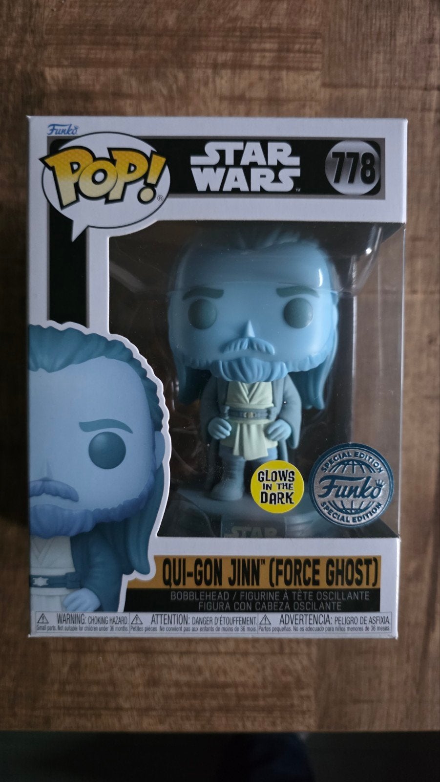 Funko Pop! Star Wars Qui-Gon Jinn (Force Ghost) #778, Ophalen, Nieuw