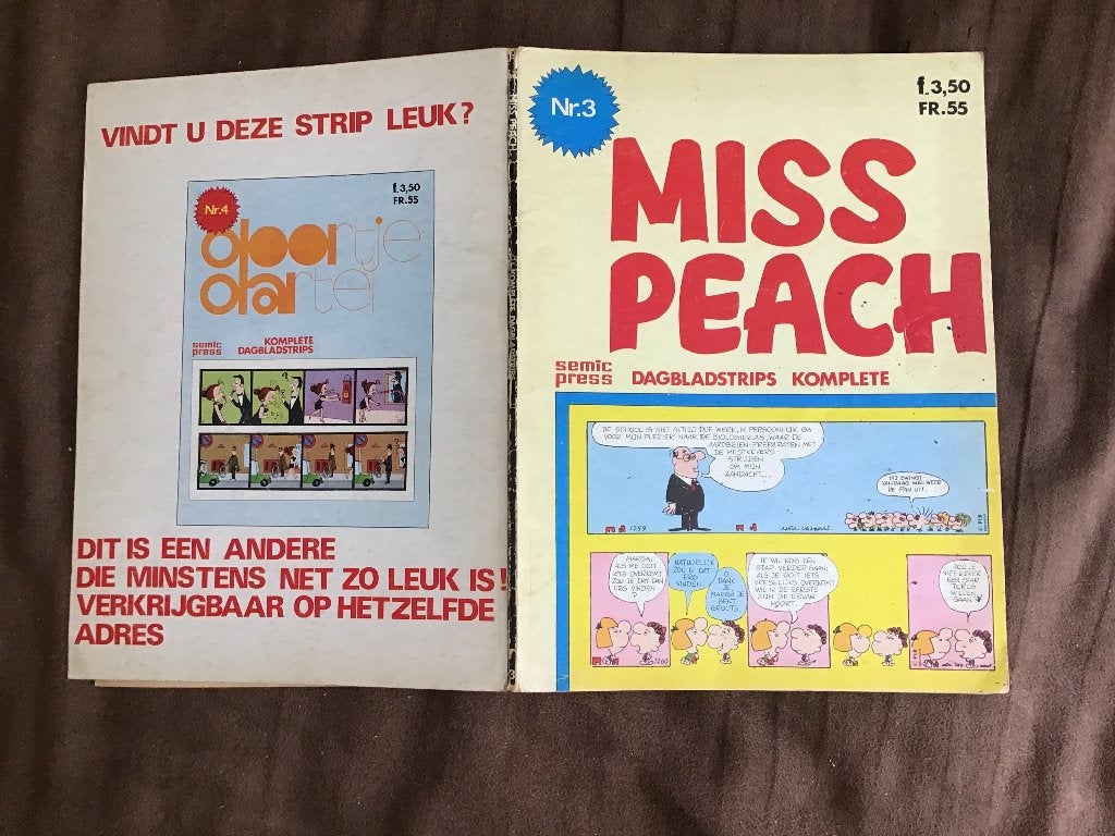 Miss Peach door Mell Lazarus, Eén stripboek, Ophalen of Verzenden, Gelezen