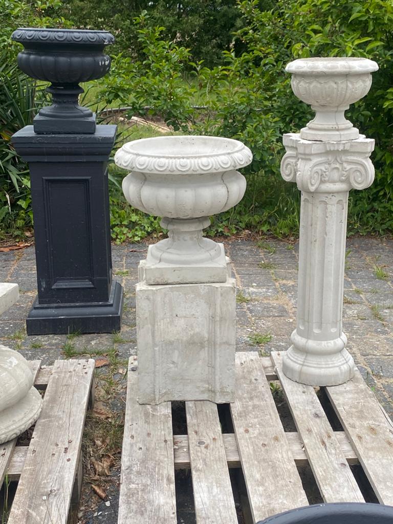 Betonnen zuiltje en betonnen bloempot 40x40x80, Ophalen, Nieuw