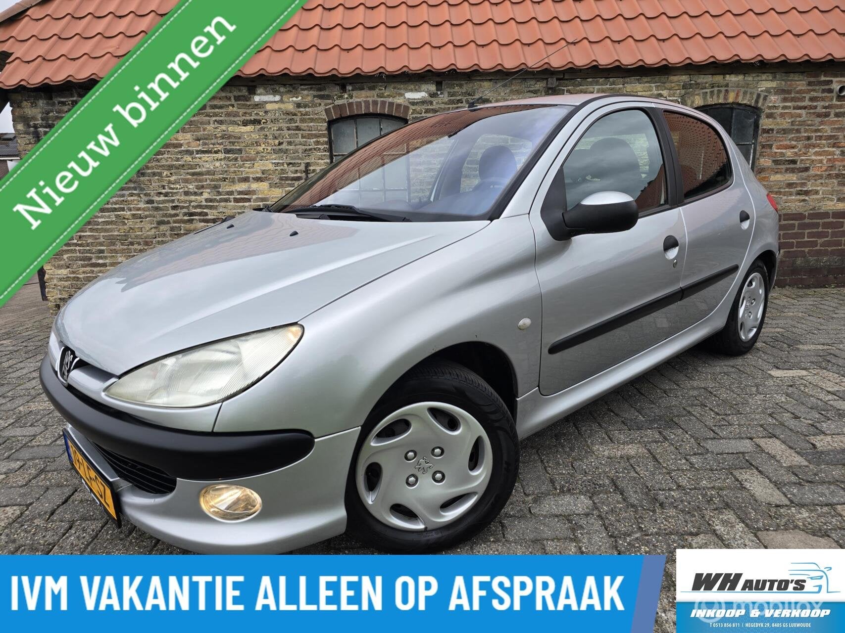 Peugeot 206 1.6-16V Gentry nette auto!, Auto's, Elektrische ramen, 4 cilinders, 1039 kg, Bedrijf