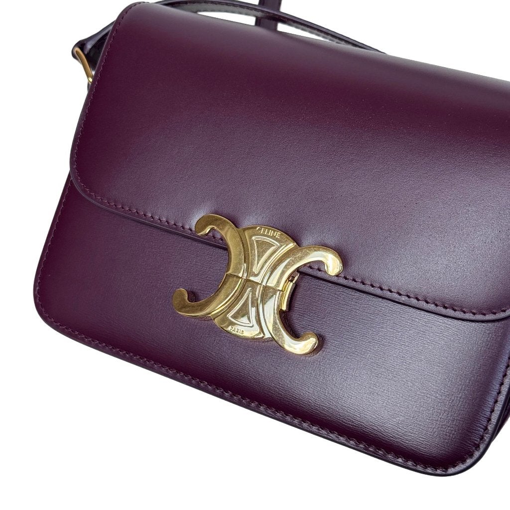 Celine triomphe teen crossbody tas designer authentiek hand image 2