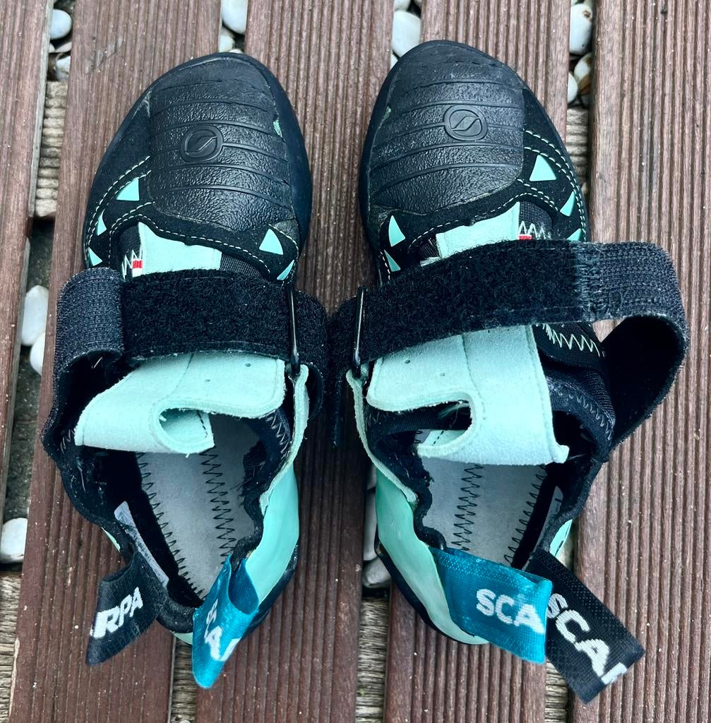 Scarpa Instinct VS wmn klimschoenen maat38 Zo goed als nieuw, Sport en Fitness, Klimsport, Ophalen of Verzenden, Zo goed als nieuw