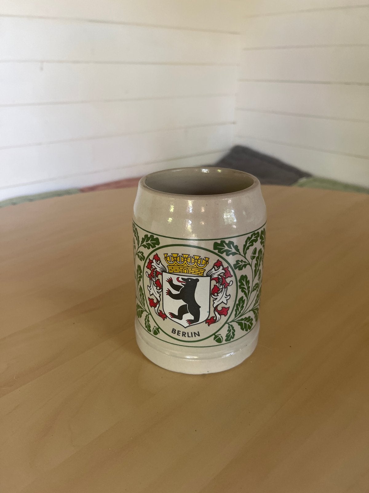 Vintage Berlijnse Bierpul met Wapen - Keramiek, Ophalen of Verzenden