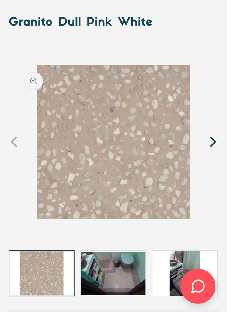 1 doos Designtegels Granito Dull Pink White 20x20cm, Overige materialen, Nieuw, Ophalen of Verzenden, 20 tot 40 cm