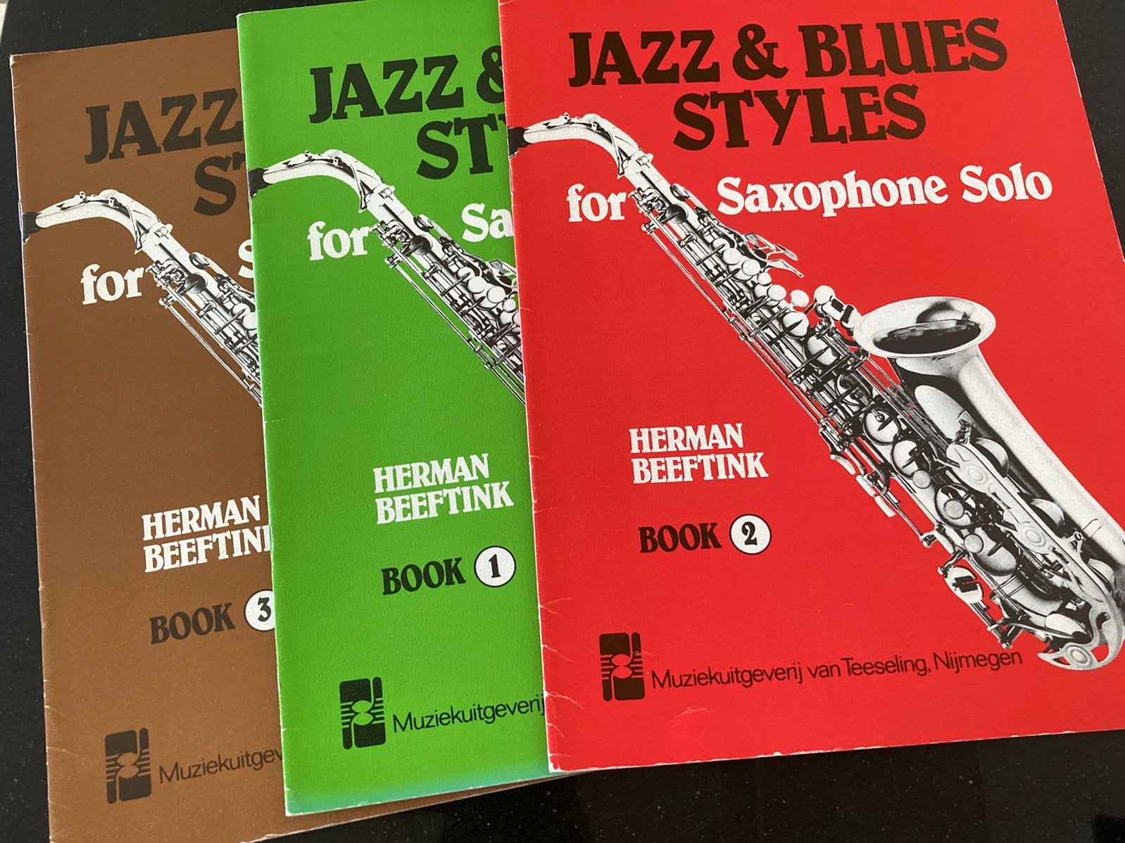 Jazz & Blues Styles, deel 1,2,3 van H. Beeftink voor altsax, Muziek en Instrumenten, Gebruikt, Ophalen of Verzenden, Jazz, Saxofoon