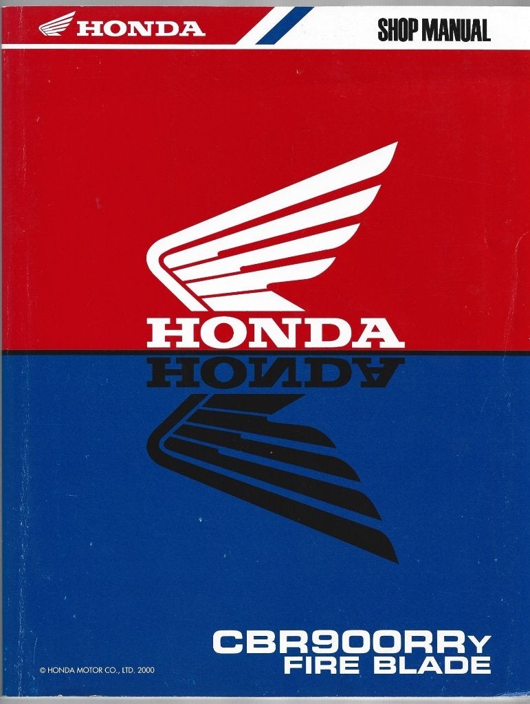 Honda CBR900 RR y Fire Blade shop manual (3707z), Motoren, Handleidingen en Instructieboekjes, Verzenden, Honda