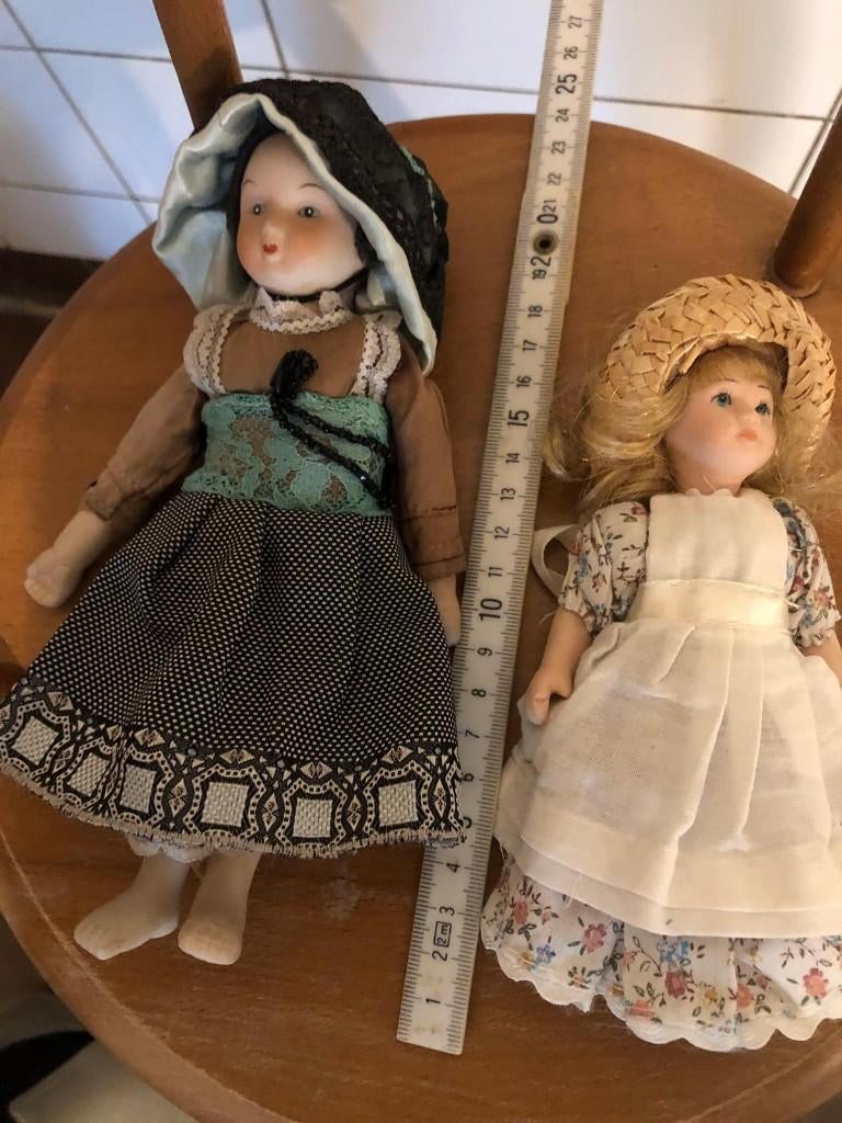 Vintage poppen (ong 20 cm), Verzamelen, Poppen, Ophalen, Gebruikt, Pop