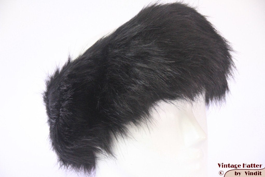 Hoofdband zwart imitatie bont 55-57 nieuw gratis verzenden, Ophalen of Verzenden, Nieuw, 56 of 57 cm (M, 7 of 7⅛ inch), Hoed