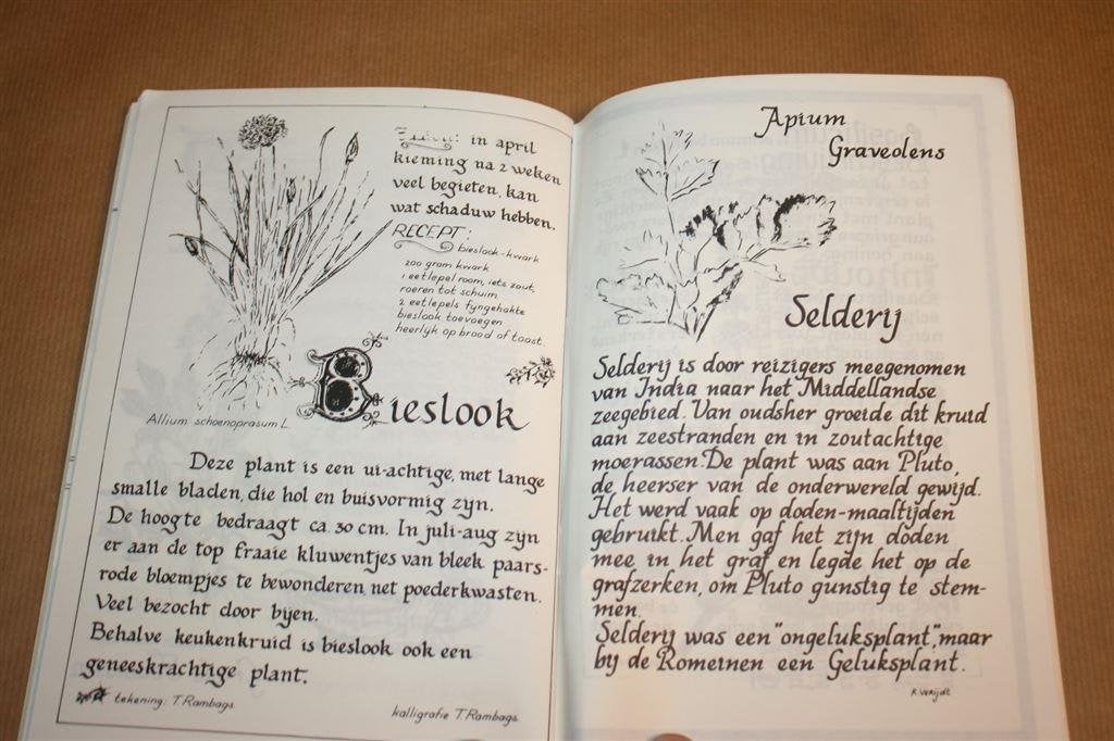 Kruiden en huiden. Kalligrafie tentoonstelling, Boeken, Ophalen of Verzenden, Gelezen, Bloemen, Planten en Bomen