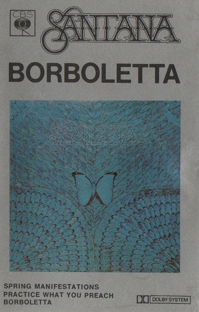 Cassettebandje Santana – Borboletta, Ophalen of Verzenden, Gebruikt, Pop, 1 bandje