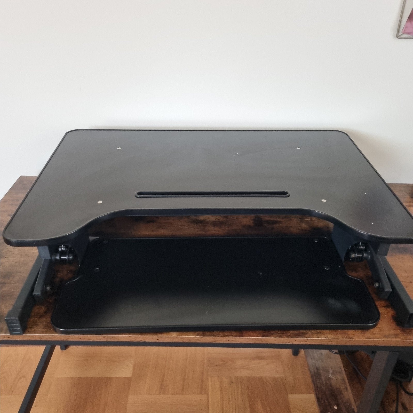 zwart desk riser, Ophalen, Gebruikt