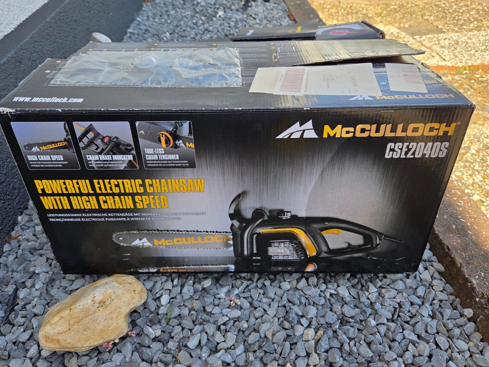 McCulloch CSE2040S Elektrische Kettingzaag, Ophalen, Zo goed als nieuw