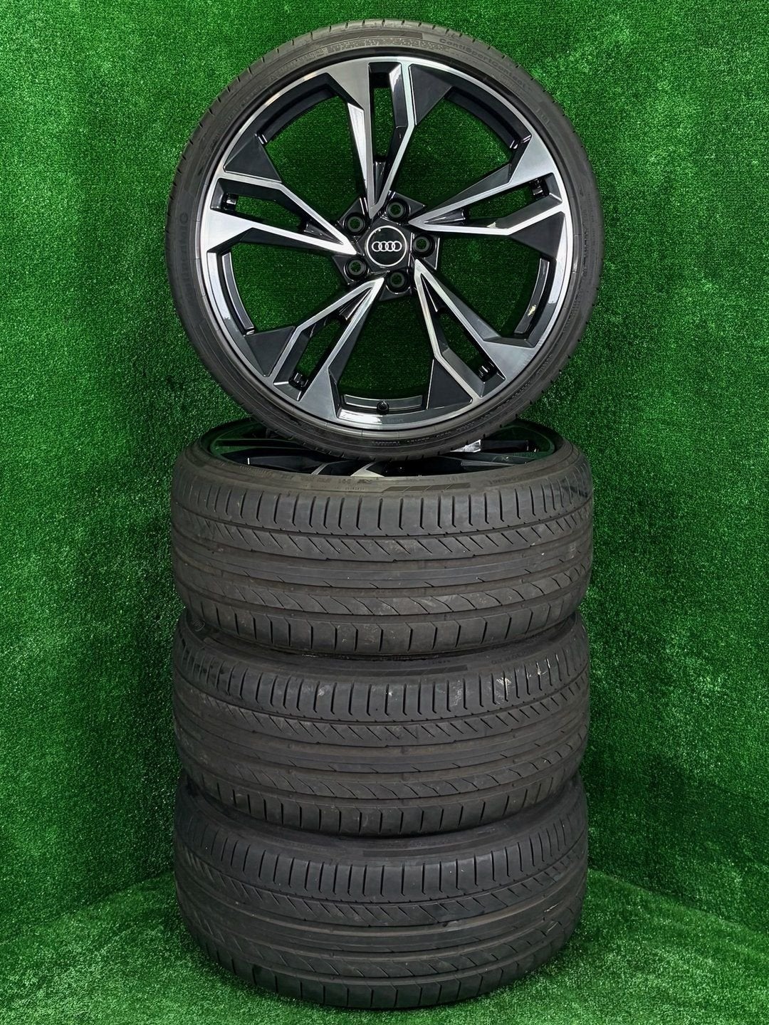 Originele 20 inch Audi Polygon velgen met banden A5 S5 B9, Gebruikt, -, 265 mm, -