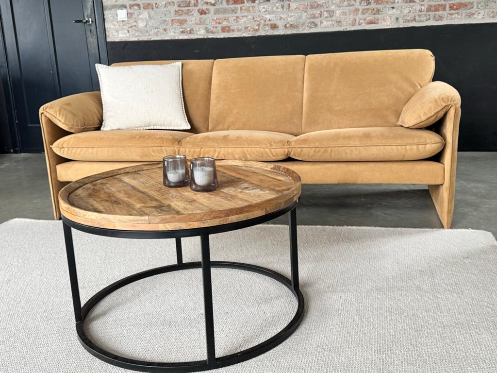 Leolux Bora Bora 2 + 3 persoons bank -  als nieuw, 75 tot 100 cm, Zo goed als nieuw, X, Stof