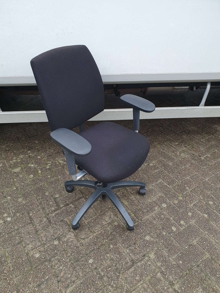 Drabert Entrada ergonomische bureaustoel (nieuwe stof zwart), Postbus, Zwart, Ophalen of Verzenden, Zo goed als nieuw