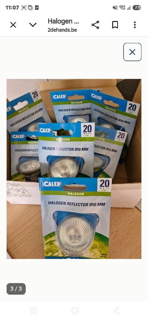 Halogeen spotjes, Ophalen, Halogeen, Overige merken, Nieuw