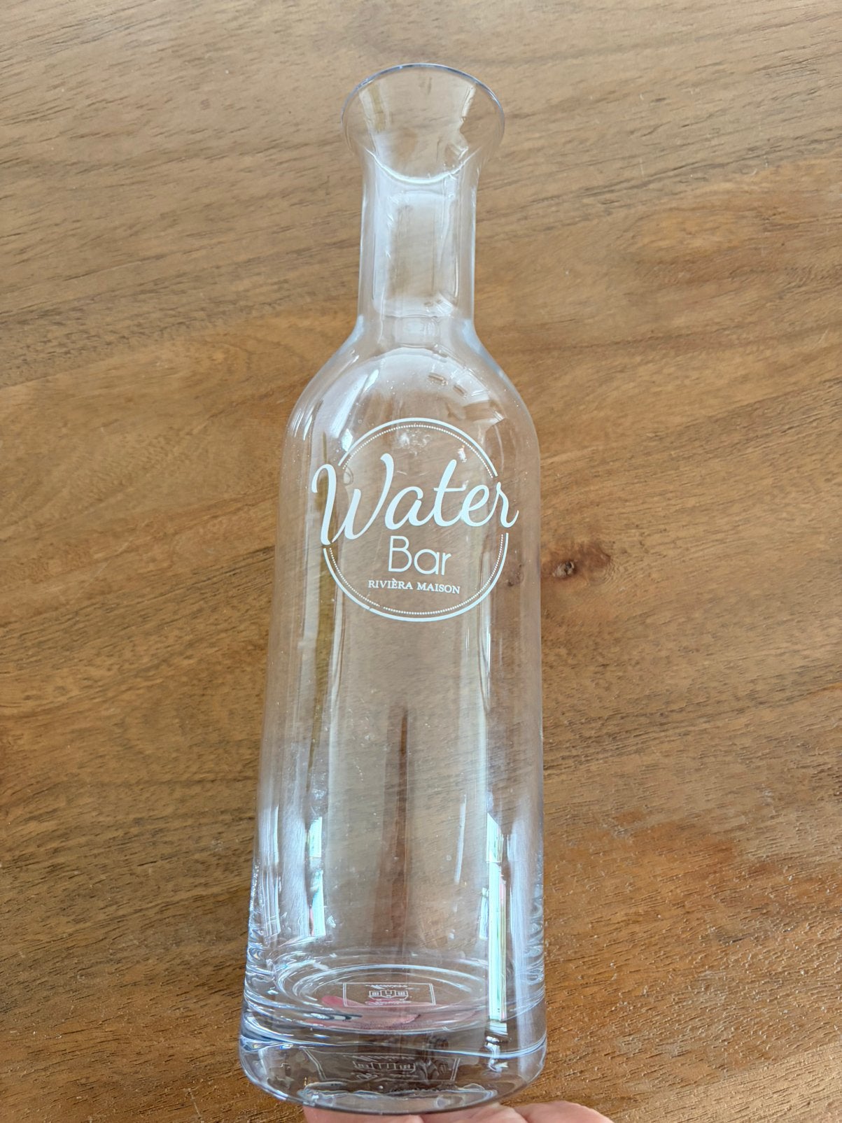 Riviera Maison Water Bar Fles/karaf - Glazen Waterfles, Ophalen, Zo goed als nieuw, Riviera Maison, Glas