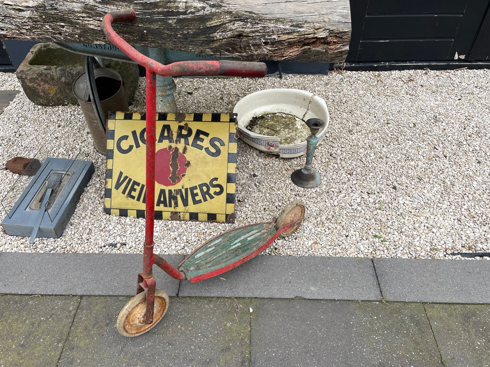 Vintage kinderstep - Decoratief object, Fietsen en Brommers, Steps, Ophalen, Gebruikt, Gewone step