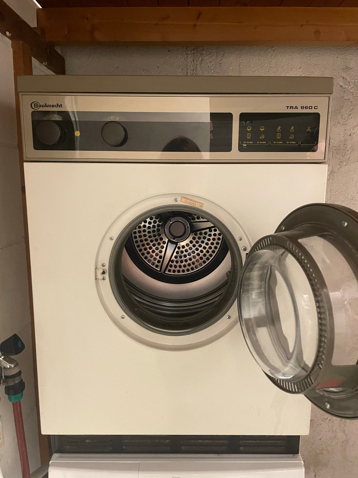 Bauknecht TRA 860 C Luchtafvoer Wasdroger, Ophalen, 6 tot 8 kg, Gebruikt, Luchtafvoer