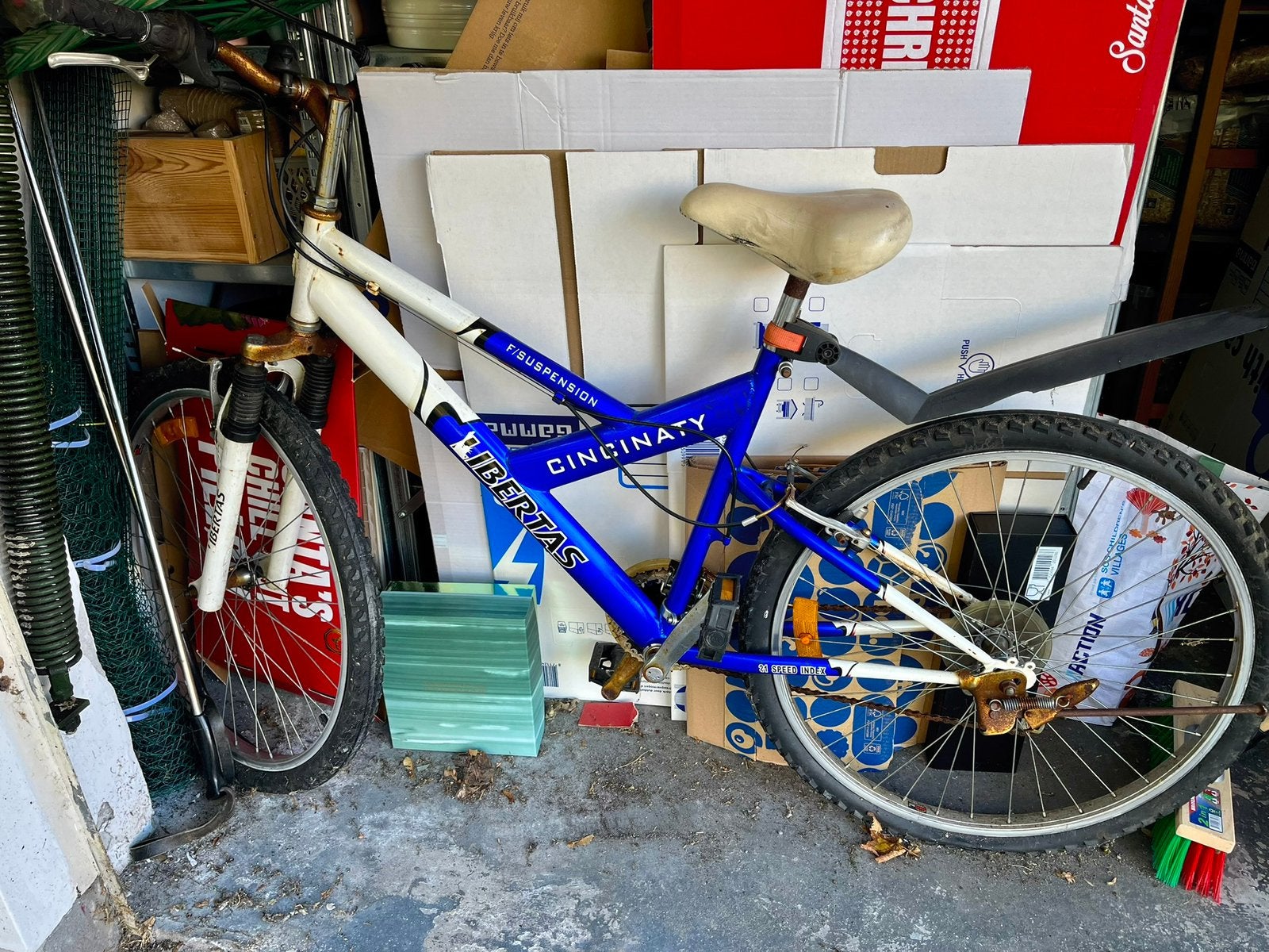Libertas Cincinnati mountainbike 21 versnellingen opknapper, Gebruikt, Hardtail, Velgrem, Ophalen