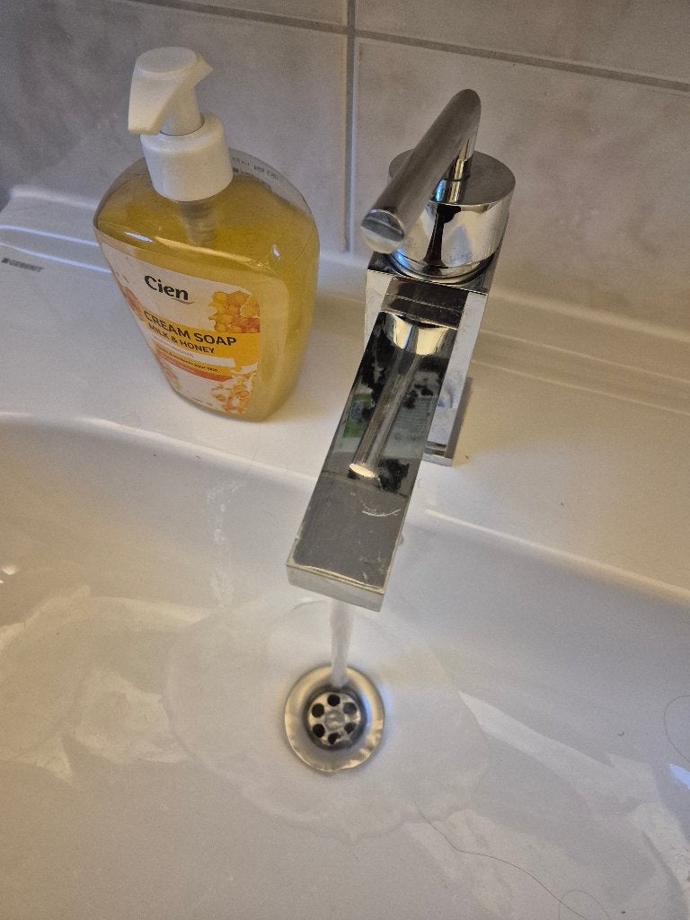 Wasbak met kraan, Ophalen, Gebruikt, Chroom, Kraan