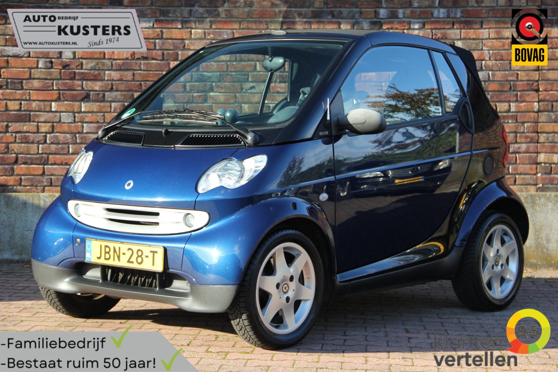 Smart Cabrio 0.7 Pulse| all season banden| Elektrische ramen, Auto's, Gebruikt, Overige modellen, 715 kg, Cabriolet