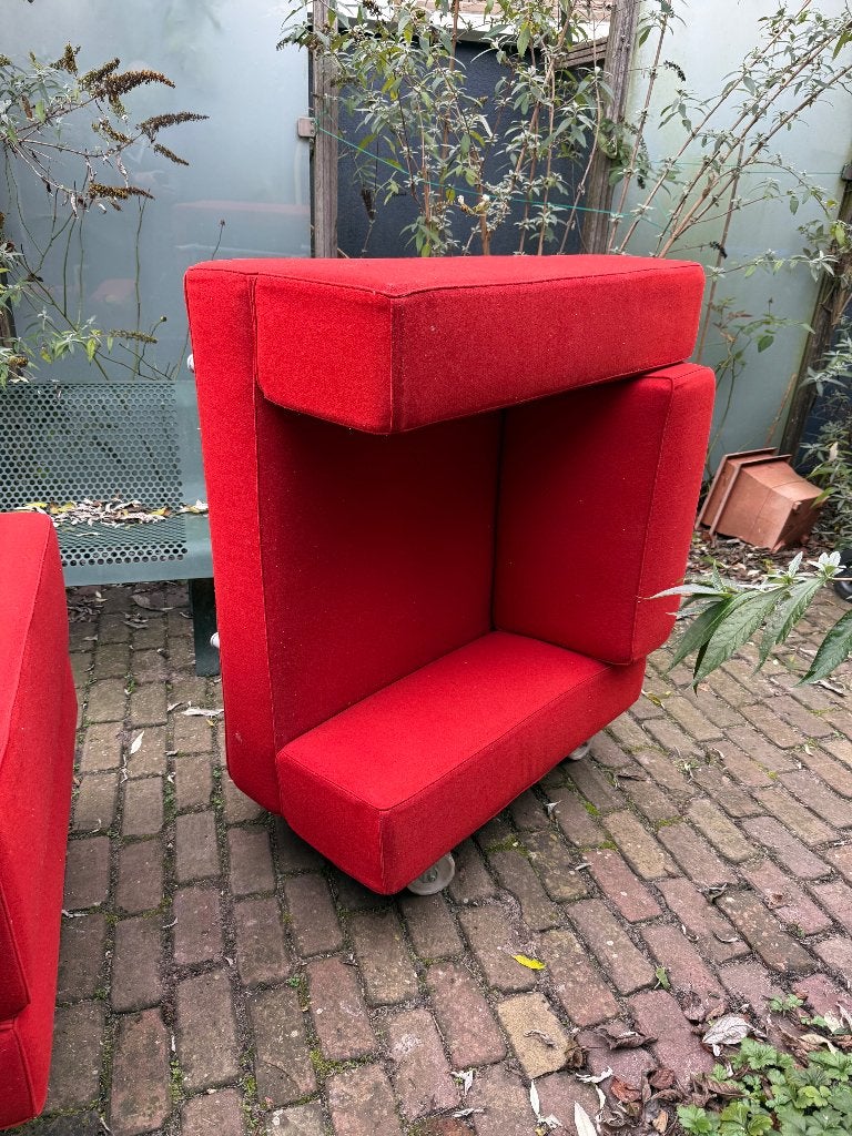2x Cassina Reef fauteuils in mooie staat, Huis en Inrichting, Fauteuils, Ophalen, Italiaans Vintage Klassiek Tijdloos, Overige materialen