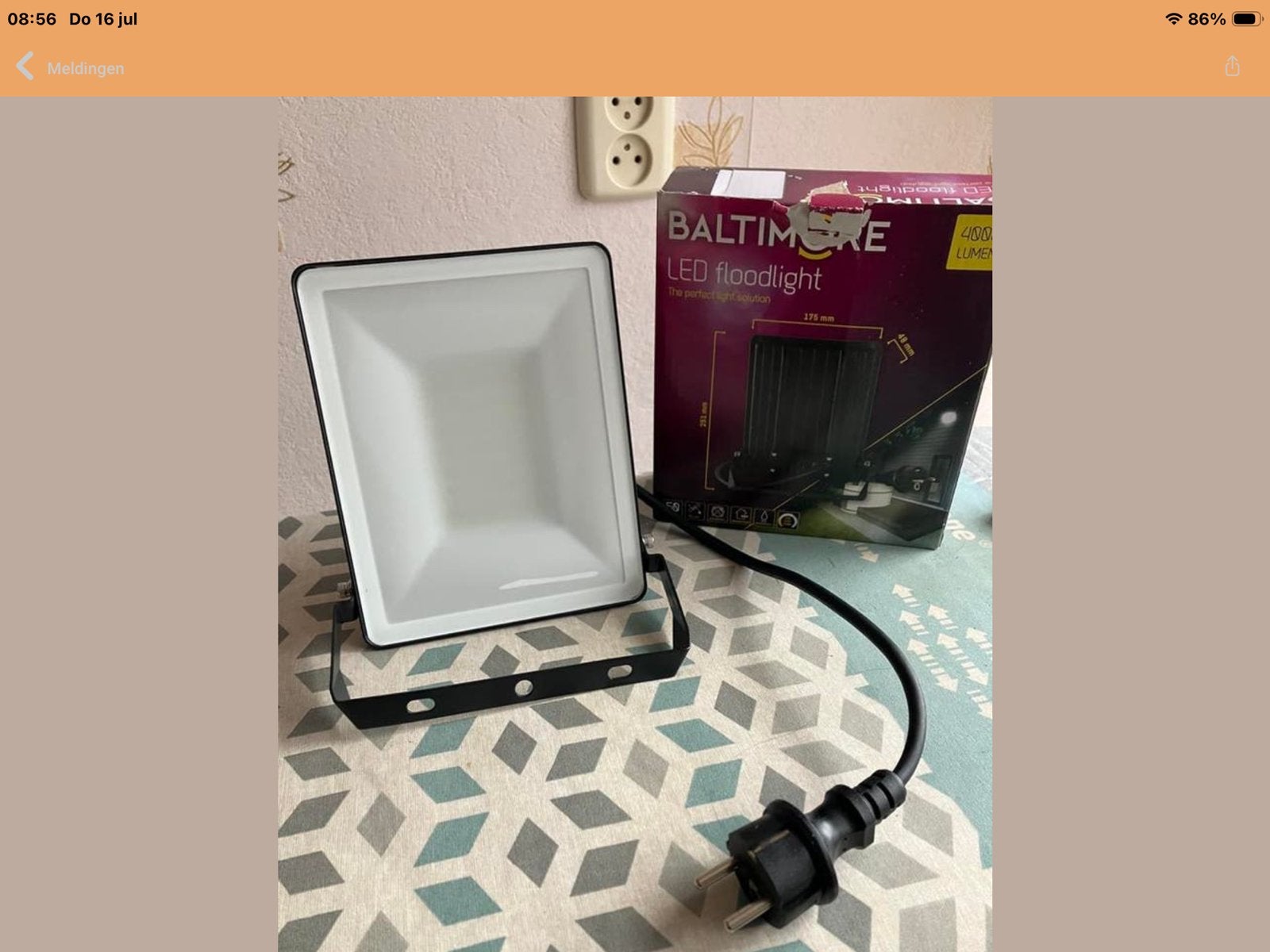 BALTIMORE LED Floodlight 4000 Lumen, Tuin en Terras, Buitenverlichting, Zo goed als nieuw, Overige typen, Overige materialen, Minder dan 50 watt