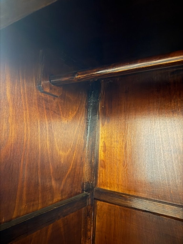 Chinese kast kledingkast Chinees met roede en planken zwart, Gebruikt, 100 tot 150 cm, Ophalen of Verzenden, https://verburgtvintage.nl/#contact