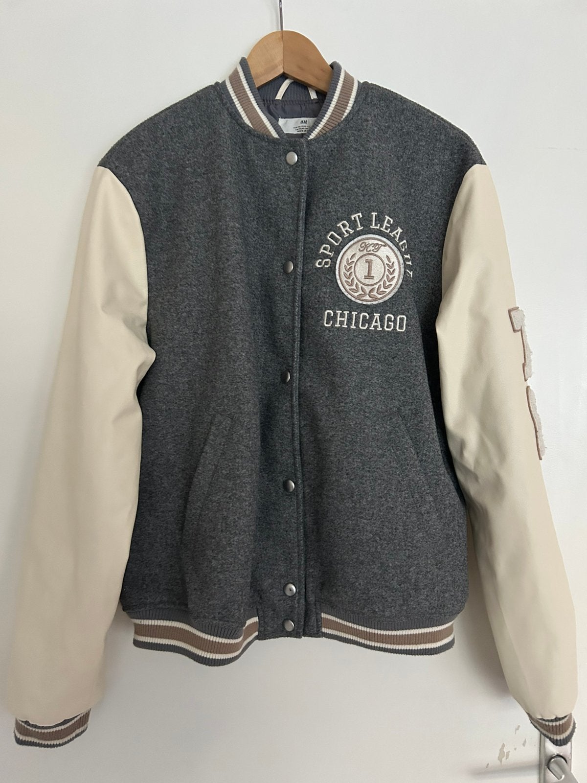 H&M baseball jack maat 170, Kinderen en Baby's, Ophalen of Verzenden, Gebruikt, Meisje, Jas