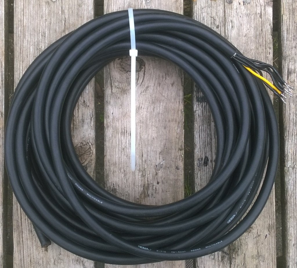 Kabel 7-aderig 11+ meter DAP 7G1,5, Ophalen of Verzenden, Zo goed als nieuw, Dap, Nb