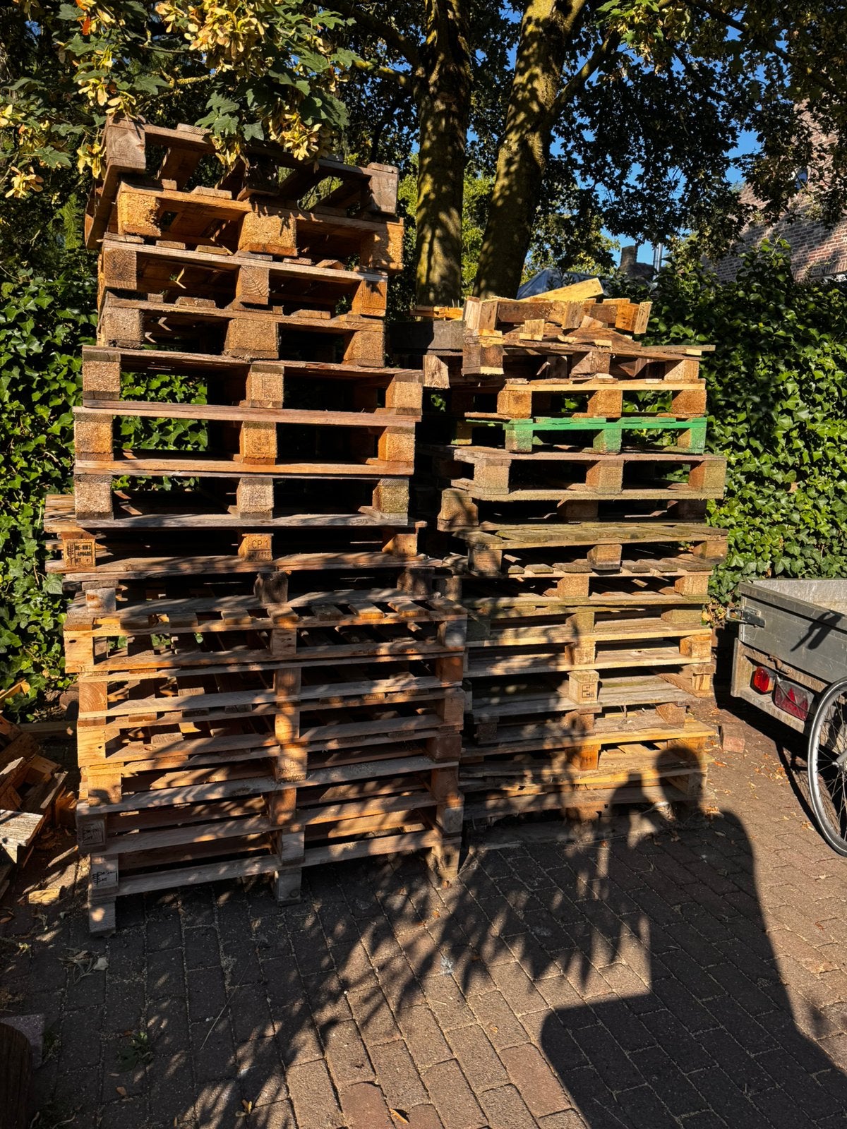 Pallets / stookhout, Minder dan 3 m³, Ophalen