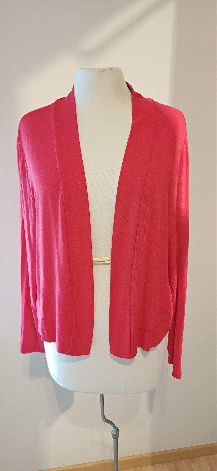 rood losvallend vestje, lange mouw, maat 42/44, Kleding | Dames, Ophalen of Verzenden, Zo goed als nieuw, Maat 42/44 (L), Rood