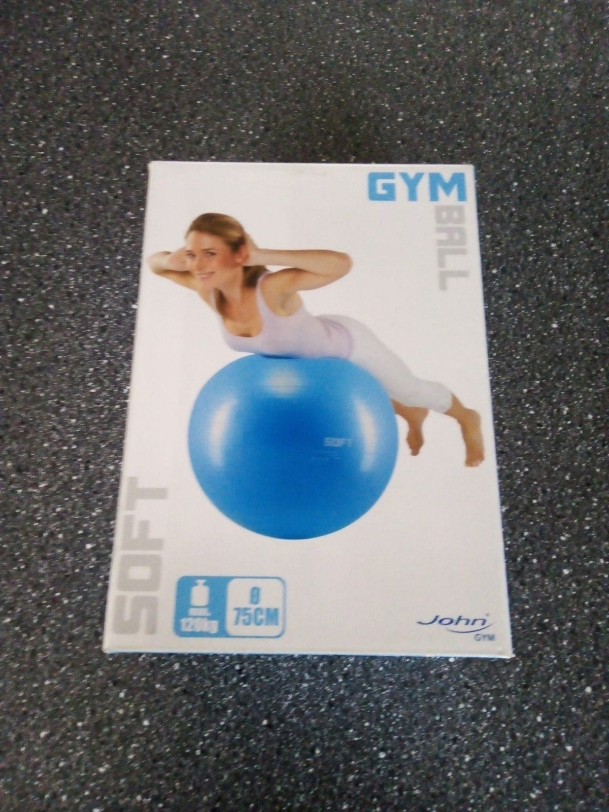 Fitnessbal John Gym 75cm - 747 gram Nieuw in doos, Ophalen of Verzenden, Nieuw, Fitnessbal