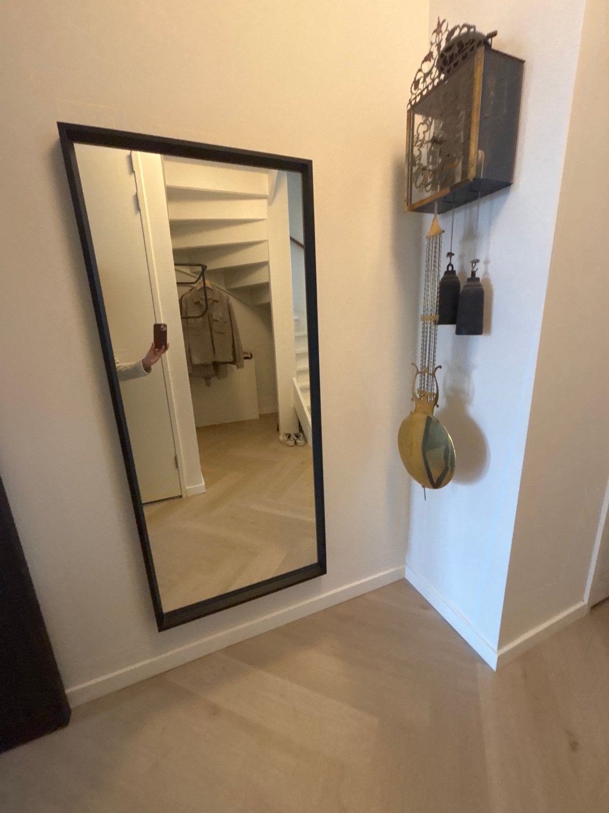 Ikea Nissedal spiegel 150x65 cm, Huis en Inrichting, Woonaccessoires | Spiegels, Ophalen, Gebruikt, 150 tot 200 cm, Rechthoekig