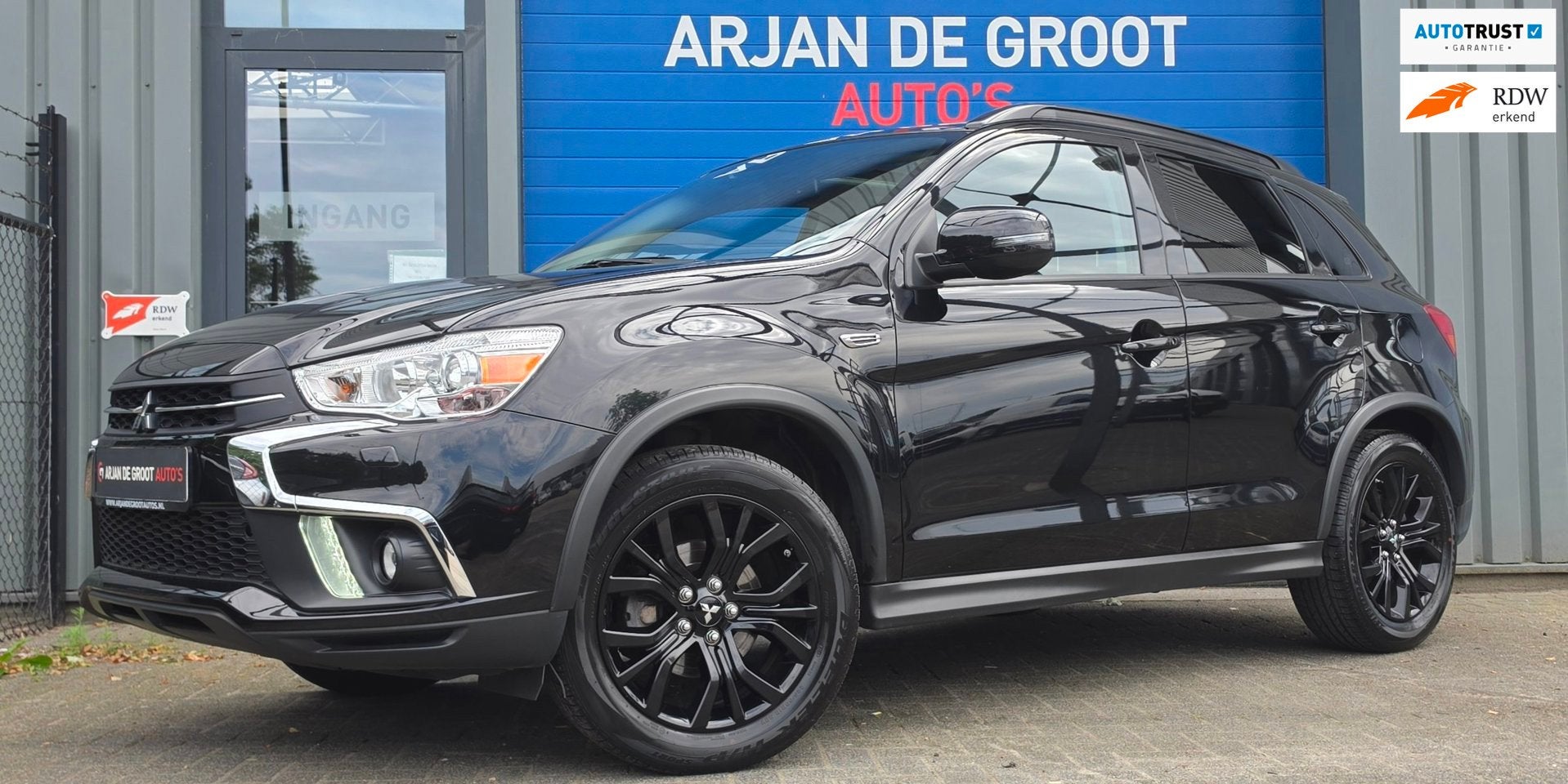 Mitsubishi ASX 1.6 117PK Navi Panorama Keyless Carplay Camer, Voorwielaandrijving, Gebruikt, Zwart, 4 cilinders