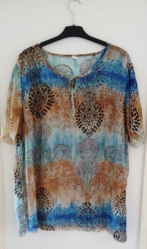 Tuniek maat XXL, Ophalen of Verzenden, Zo goed als nieuw, Maat 46/48 (XL) of groter, Blauw