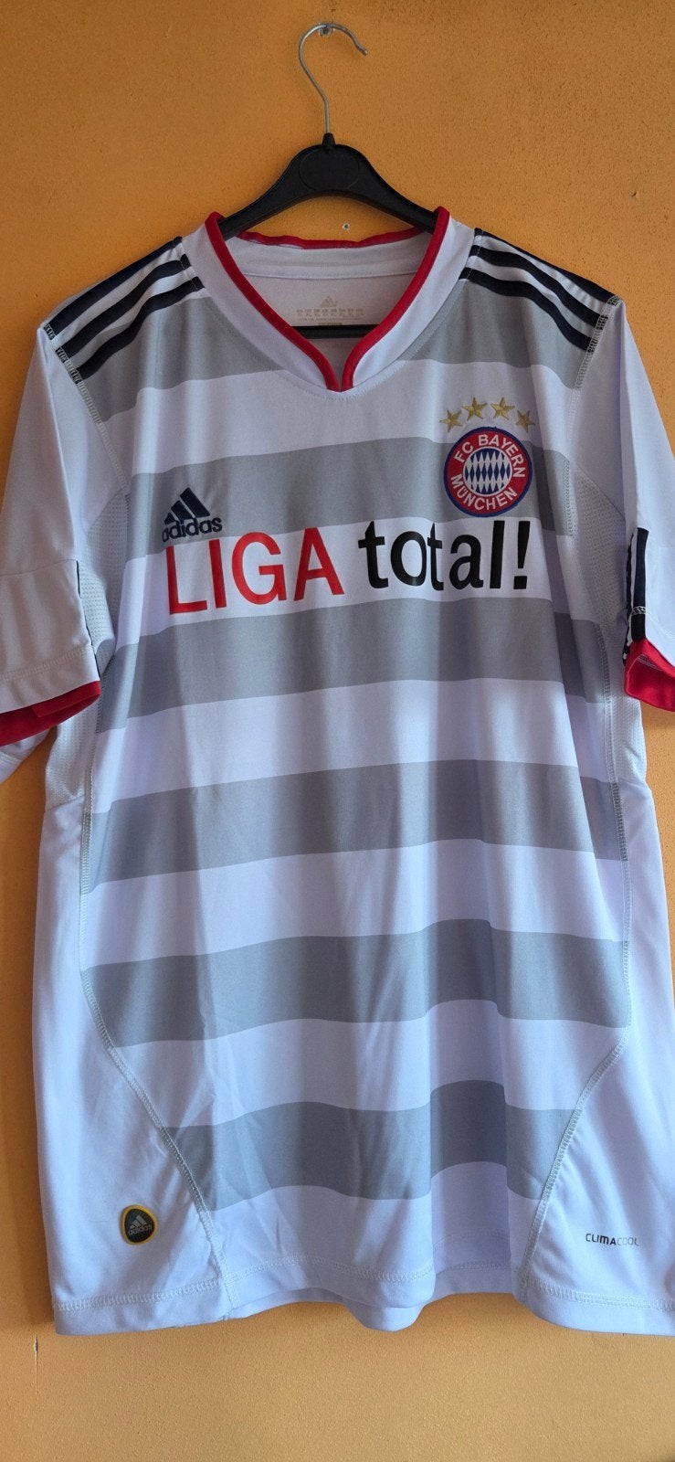 bayern München shirt voetbal Van Bommel XL adidas., Maat XL, Verzenden, Zo goed als nieuw, Shirt
