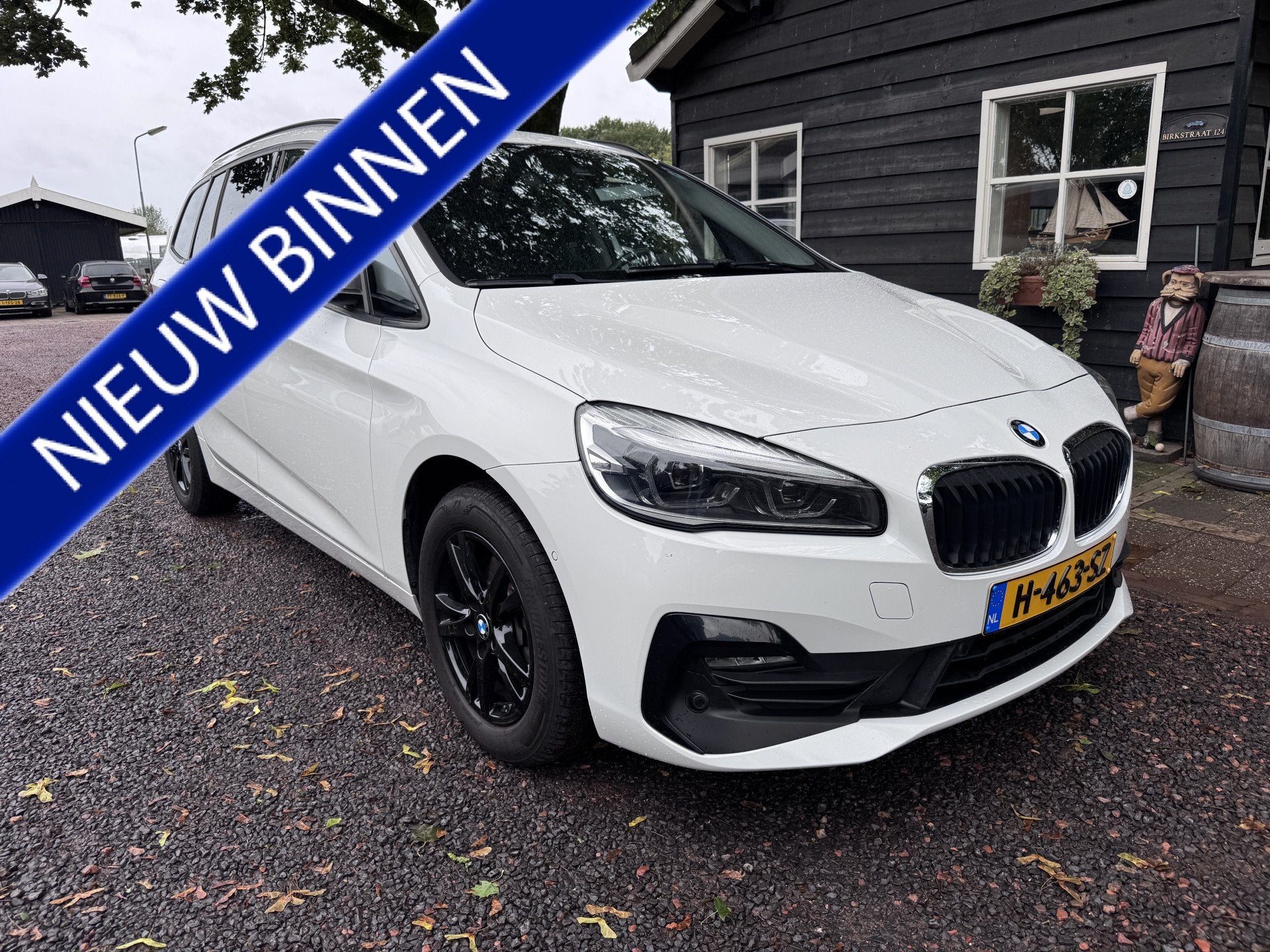 BMW 2 Serie Gran Tourer 218i 7p. High Executive | PANO, Auto's, Stof, Gebruikt, 2-Serie Gran Tourer, Wit