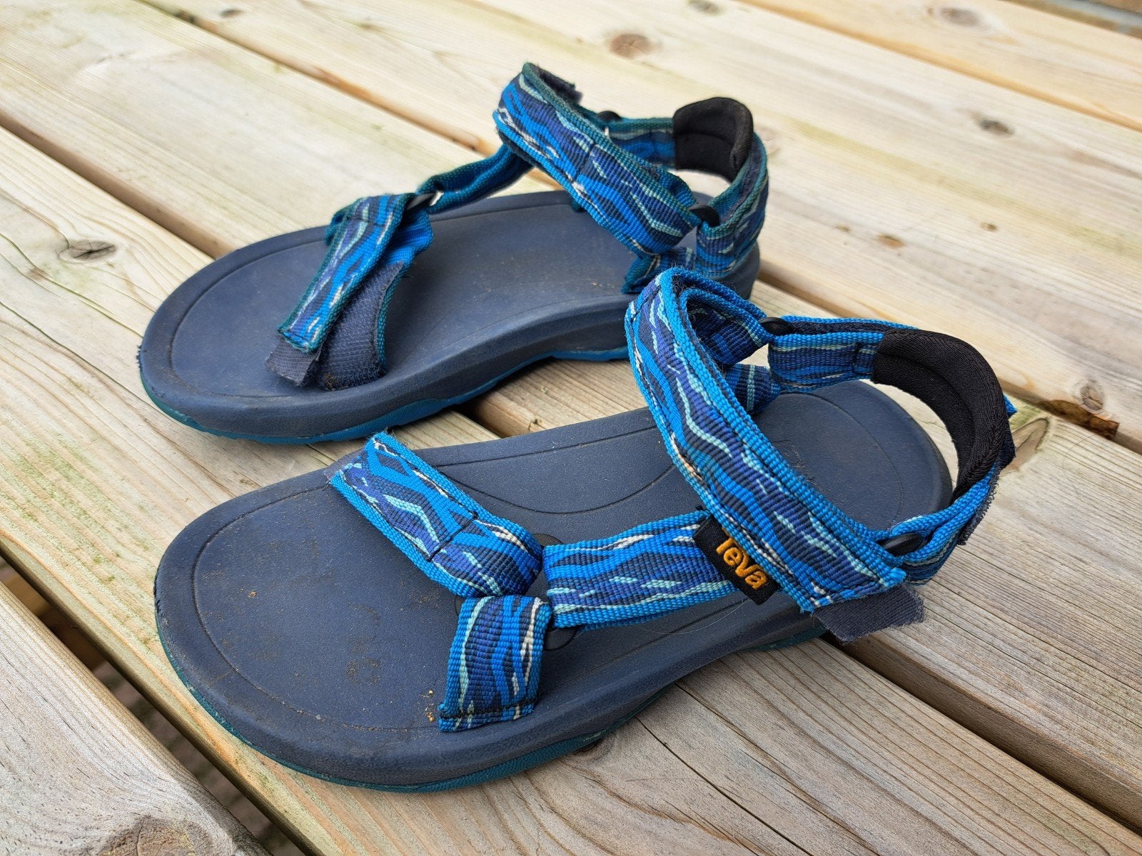 Teva sandalen maat 29/30 blauw, Kinderen en Baby's, Ophalen of Verzenden, Zo goed als nieuw, Overige typen