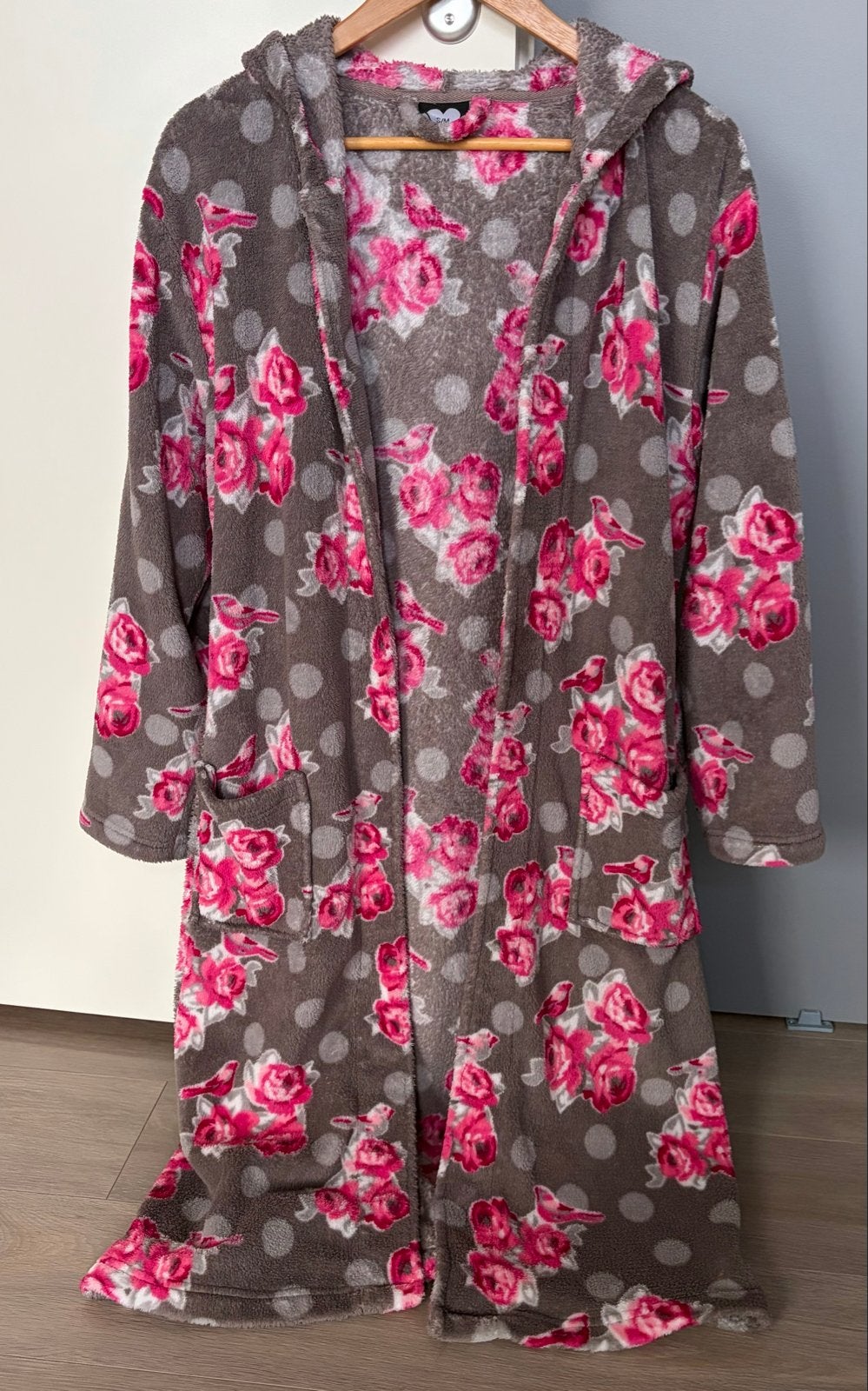 Fleece Badjas met Capuchon en Zakken, Ophalen of Verzenden, Zo goed als nieuw