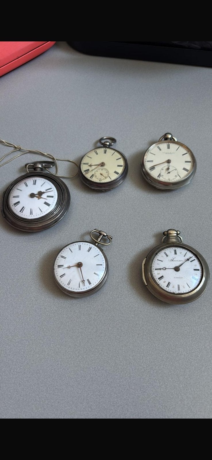 5 Zakhorloges, Antiek en Kunst, Antiek | Klokken, Ophalen of Verzenden
