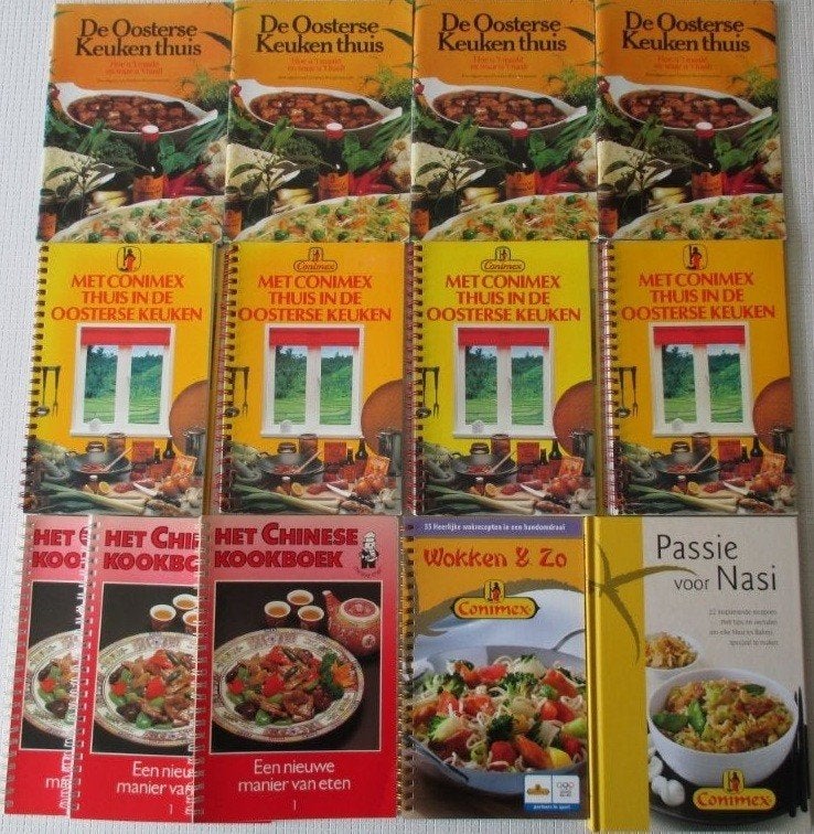 Conimex,Thuis in de Oosterse keuken,Kookboekjes,Opruiming, Boeken, Kookboeken, Verzenden, Zo goed als nieuw, Azië en Oosters