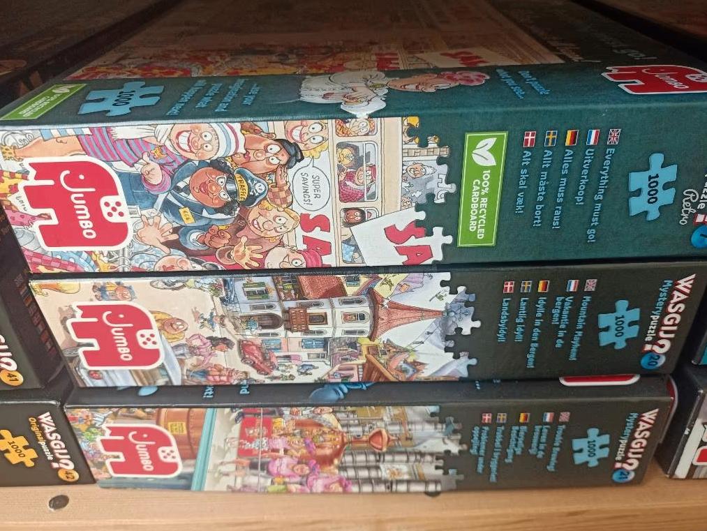 Puzzels Wasgij, Hobby en Vrije tijd, Denksport en Puzzels, Ophalen, 500 t/m 1500 stukjes, Zo goed als nieuw, Legpuzzel