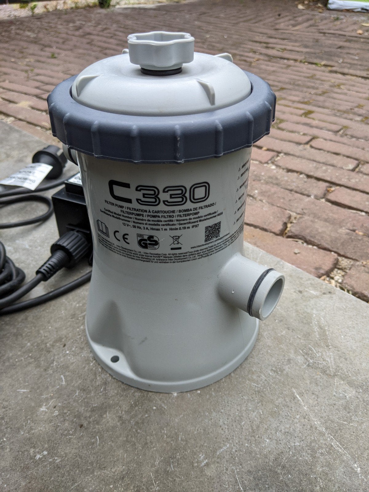 C330 Kleine Zwembadpomp - Compact en Efficiënt, Tuin en Terras, Ophalen of Verzenden, Gebruikt, Zwembadpomp