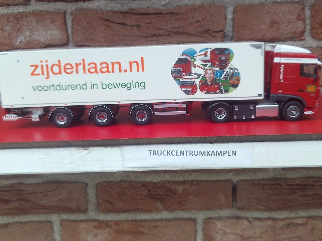 Tekno  Daf  XF  met  oplegger  van  Zijderlaan., Hobby en Vrije tijd, Modelauto's | 1:50, Ophalen of Verzenden, Nieuw, Bus of Vrachtwagen