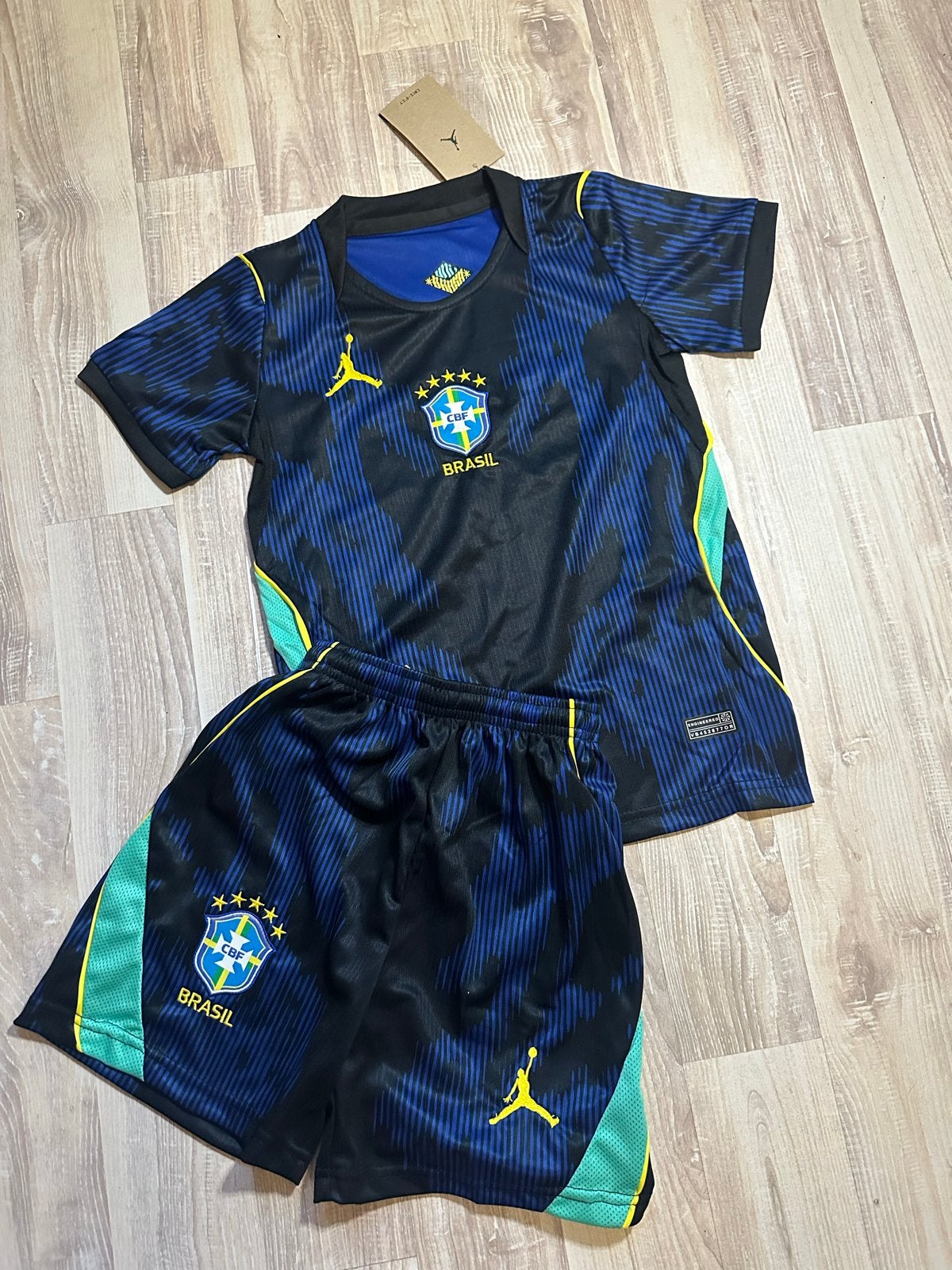 Brazil Uit Tenue 2026 / 2027 Maat 110 t/m 164, Verzenden, Nieuw, Jongen of Meisje