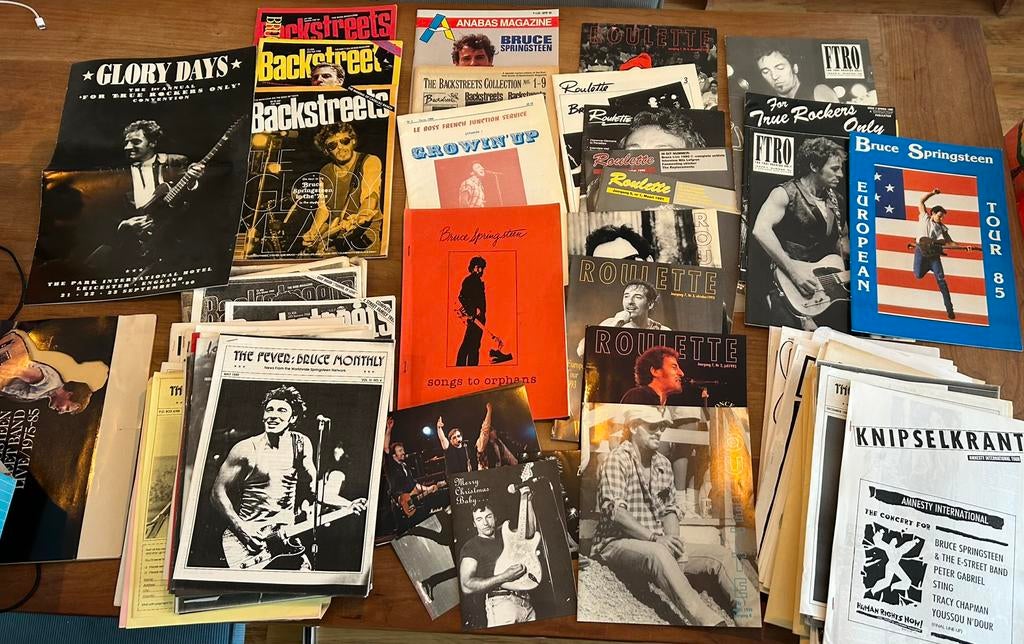 Partij Bruce Springsteen Fanzines, Ophalen of Verzenden, Zo goed als nieuw, Overige formaten, Poprock