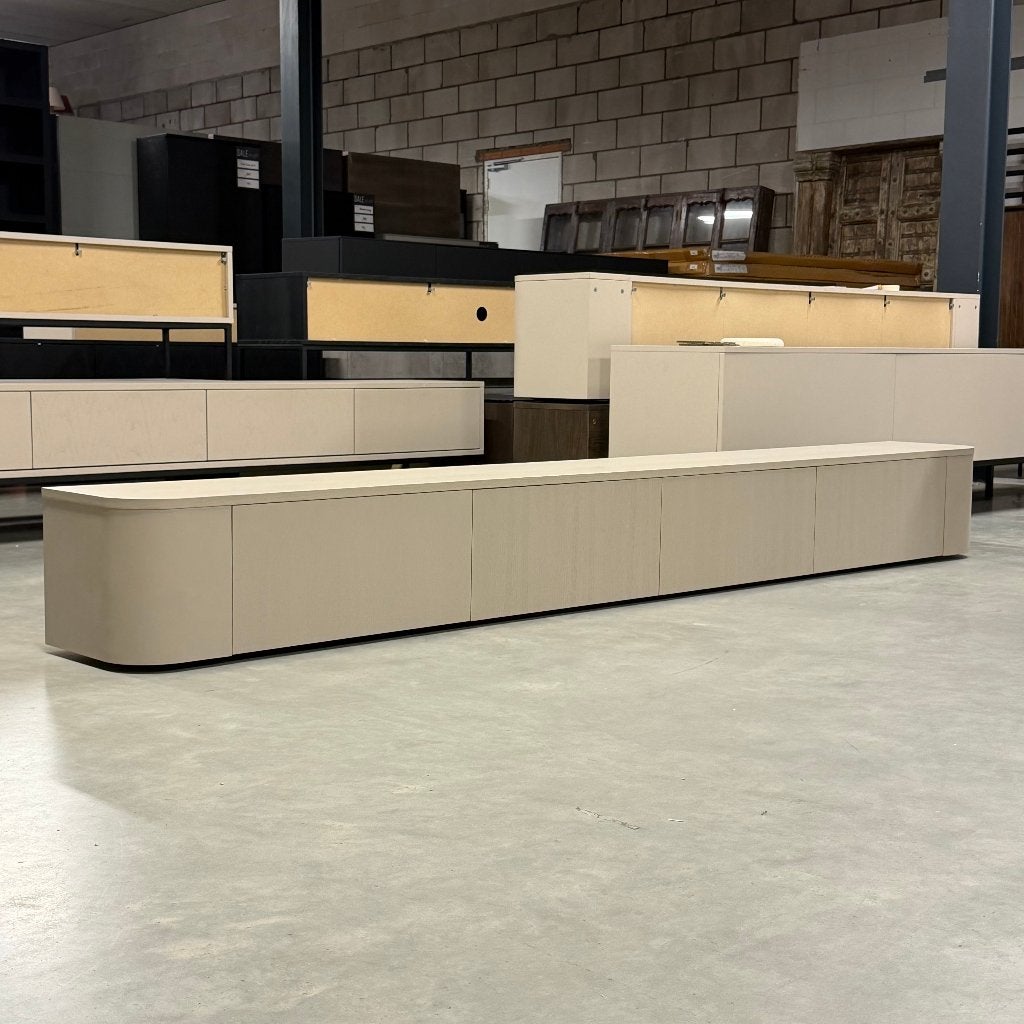 tv dressoir japandi 280cm zwevend Echt eiken fineer!!, Ophalen, Japandi, Eikenhout, Zo goed als nieuw